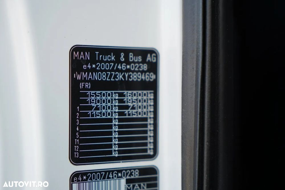 MAN TGM 15 .290 / HDS HC 190 + FORATOR 2 mb / FORMAT / RADIO CONTROL / EURO 6 / MANUAL / 2019 - 32