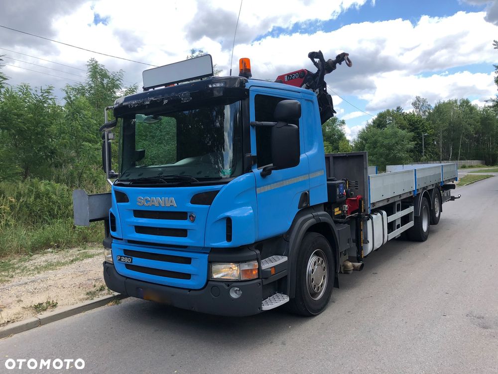 Scania P 280  HDS HMF 1720 K 3  DL. 8.2m do przewozu długich ładunków - 8