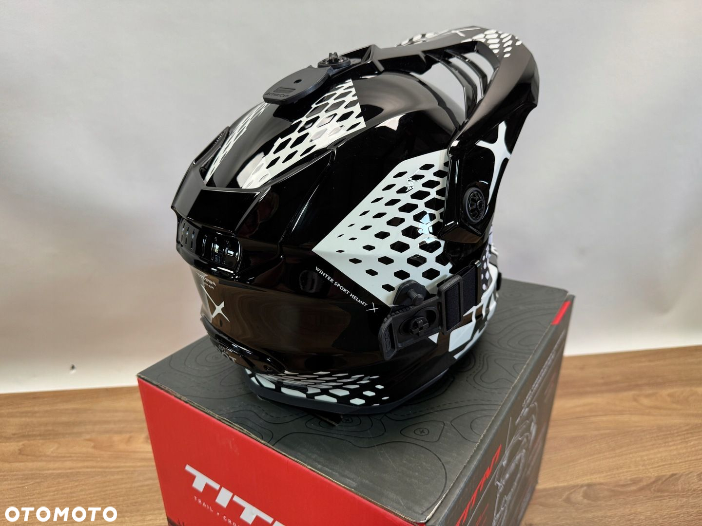 KASK MOTOCYKLOWY ENDURO CKX  Gogle Titan Black/White L - 8