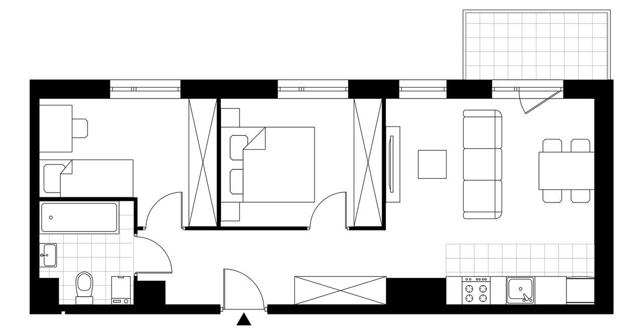 3-pokojowe mieszkanie 50m2 + balkon Bez Prowizji - Pełny obrazek: 4/14