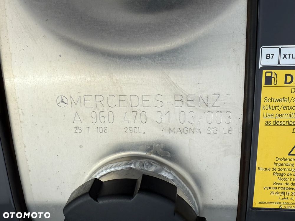 Zbiornik paliwa Mercedes Actros MP4, 290L, A 960 470 31 03 - 3