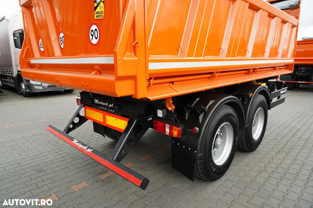 Meiller BASCOLĂ CU 3 LATE / REMORCA TANDEM / AXE RIDICABILE / SAF - 13