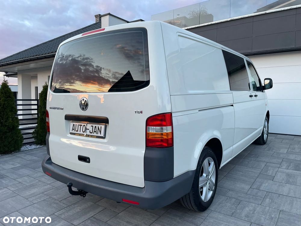 Volkswagen TRANSPORTER T5 L2H1 Długi Klima Skóry Tempomat Brygadówka Dubel Kabina - 26