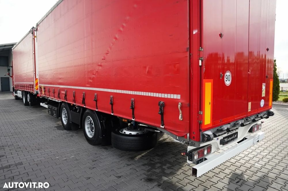 Volvo FH 460 / COMBINAȚIE TANDEM / 120 M3 / TRANSITION / I-SAVE / I-PARK COOL / DIRECȚIE CU RIDICARE AXLE / WIELTON / CORTINĂ ARMATĂ - 15