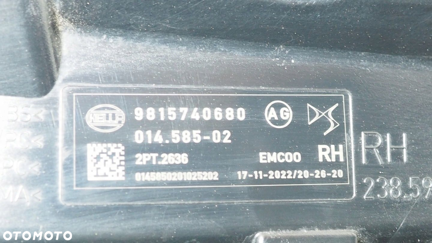 DS4 Crossover halogen LED DRL prawy przód 9815740680 - 6