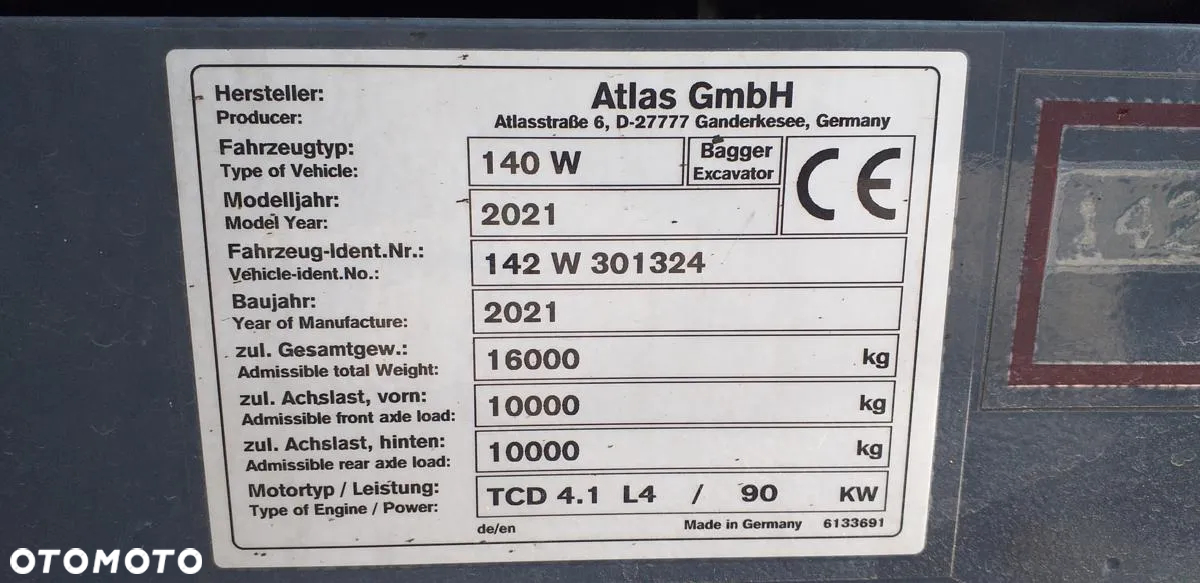 Atlas Koparka kołowa ATLAS 140 W - 39