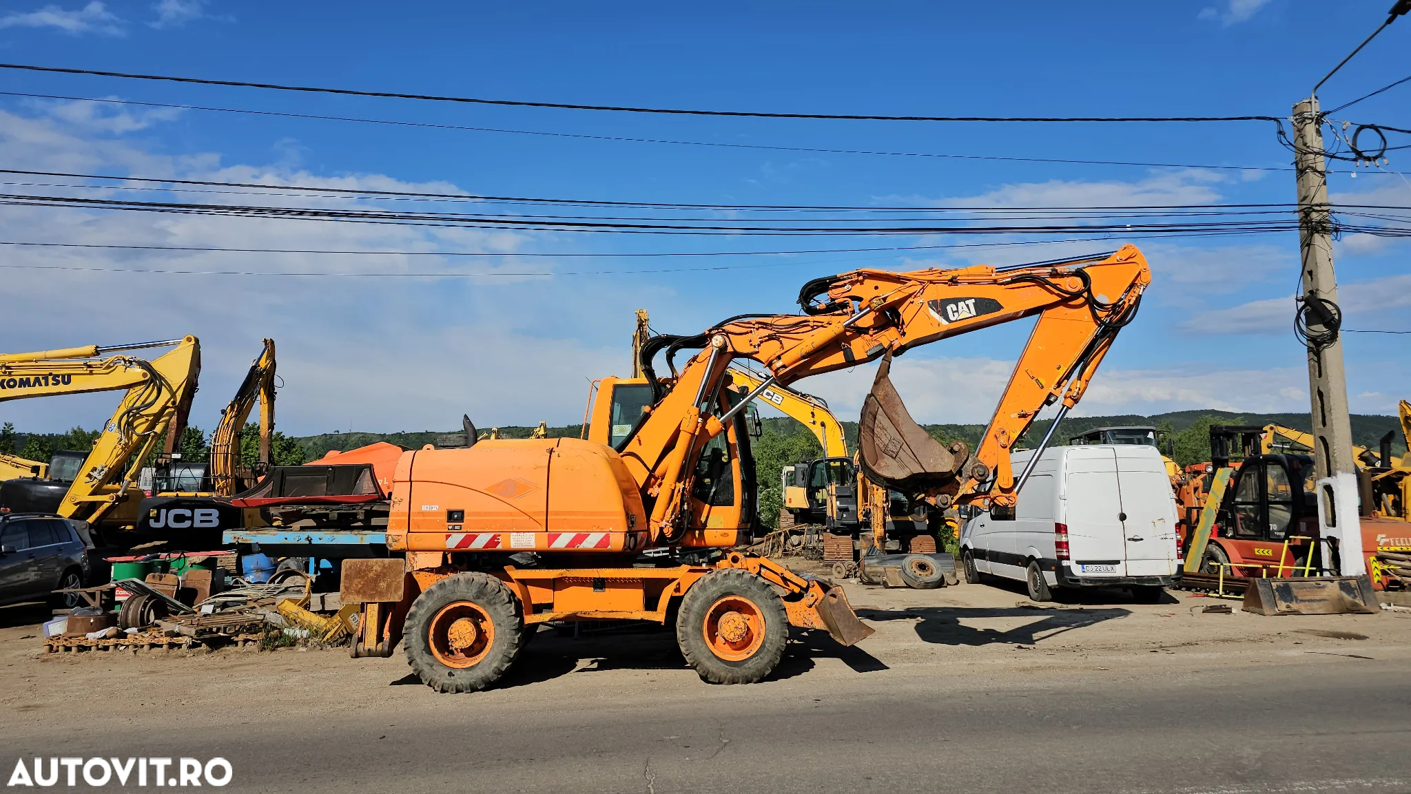 Caterpillar CAT M 313 D Excavator pe roți - 8