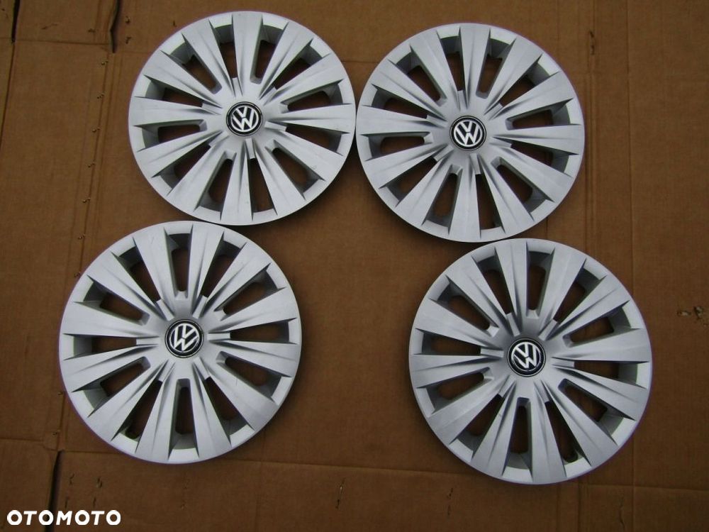 4x Kołpaki 15 VW Caddy Passat B5 Jetta Golf V VI VII Touran Polo / Oryginał - 11