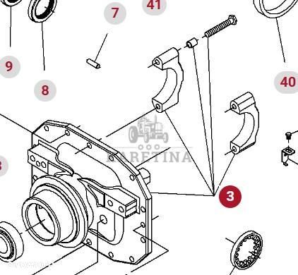 Valtra S274 S294 S324 S394 Fendt S927 S930 S933 S939 Wspornik Mechanizmu Różnicowego 7700471301 - 1