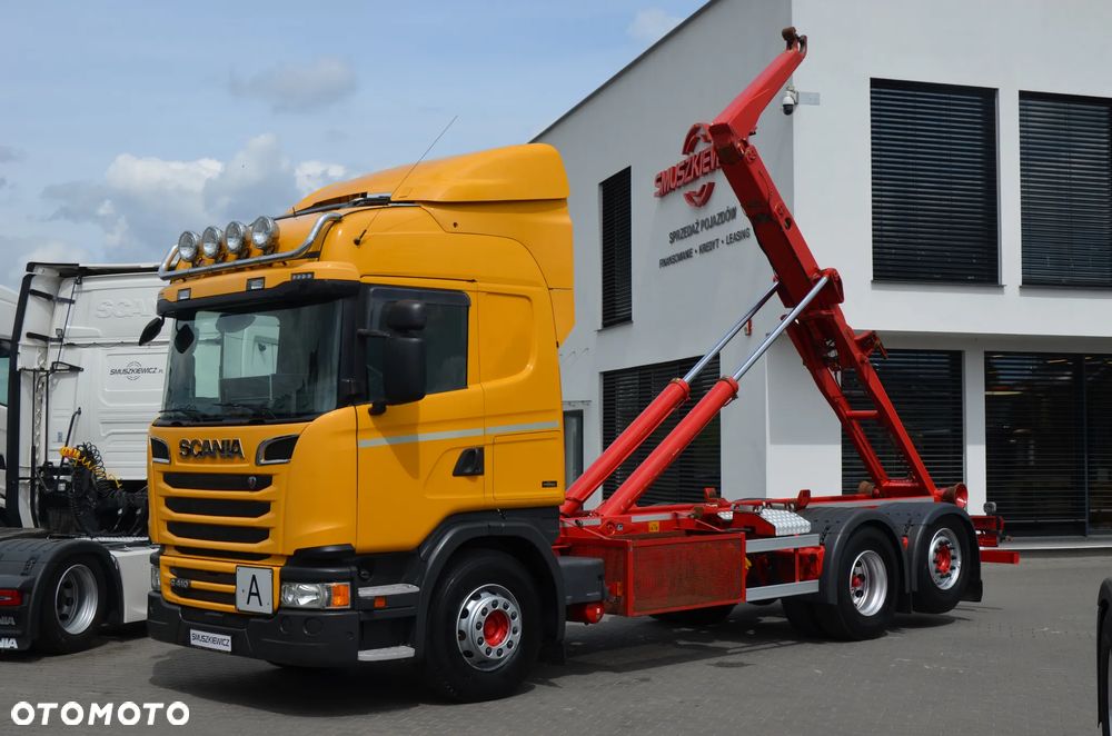 Scania Scania 6x2 HAKOWIEC / MEILLER / OŚ POD. i SKRĘTNA / ACC / Z NIEMIEC / 9380 - 2