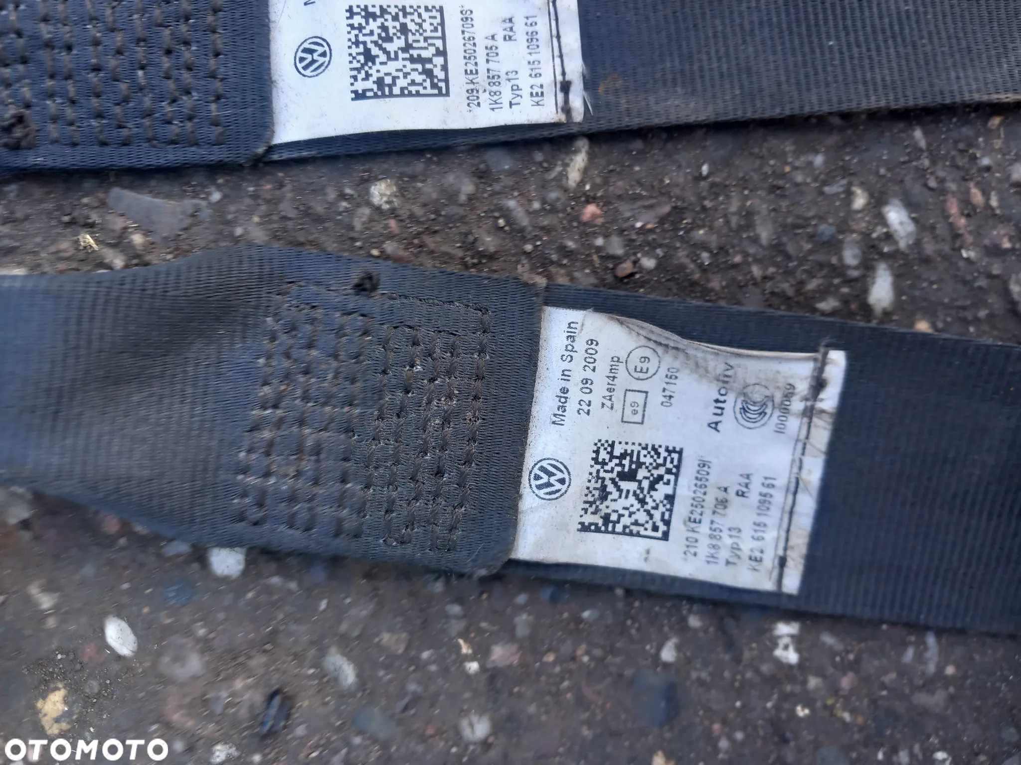 Pasy bespieczenstwa kurtyna poduszka airbag scirocco - 6