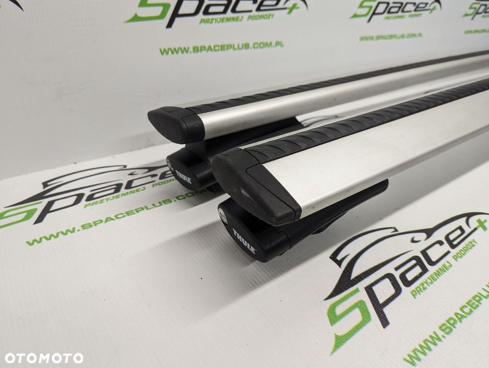 Bagażnik dachowy Thule: belki 962 + Stopy 775 Na otwarte relingi - 2