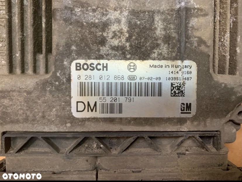 55201791 komputer sterownik silnika 1.9 cdti Opel Vectra c lift signum lift - 2