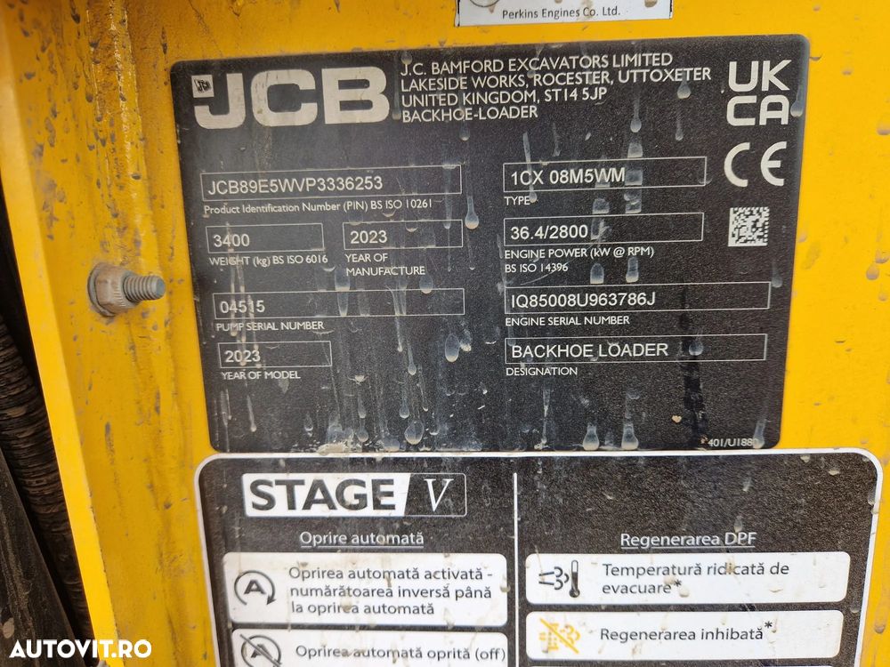JCB 1CX 08M5WM BULDOEXCAVATOR STAGE 5 - 21