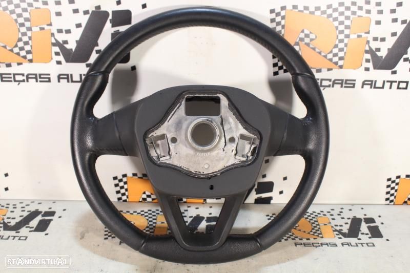 Volante Seat Leon (5F1)  Volane Seat Leon 5F De 3 Braços Em Pele - 8