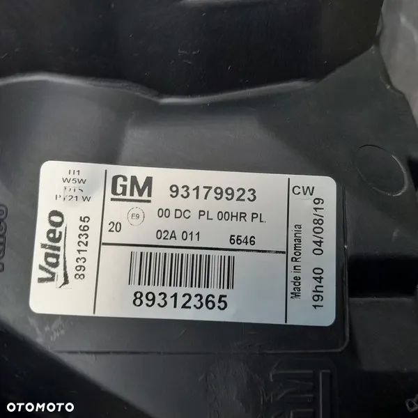 LAMPA PRZEDNIA PRAWA OPEL VECTRA C SIGNUM XENON LIFT 93179923 - 5