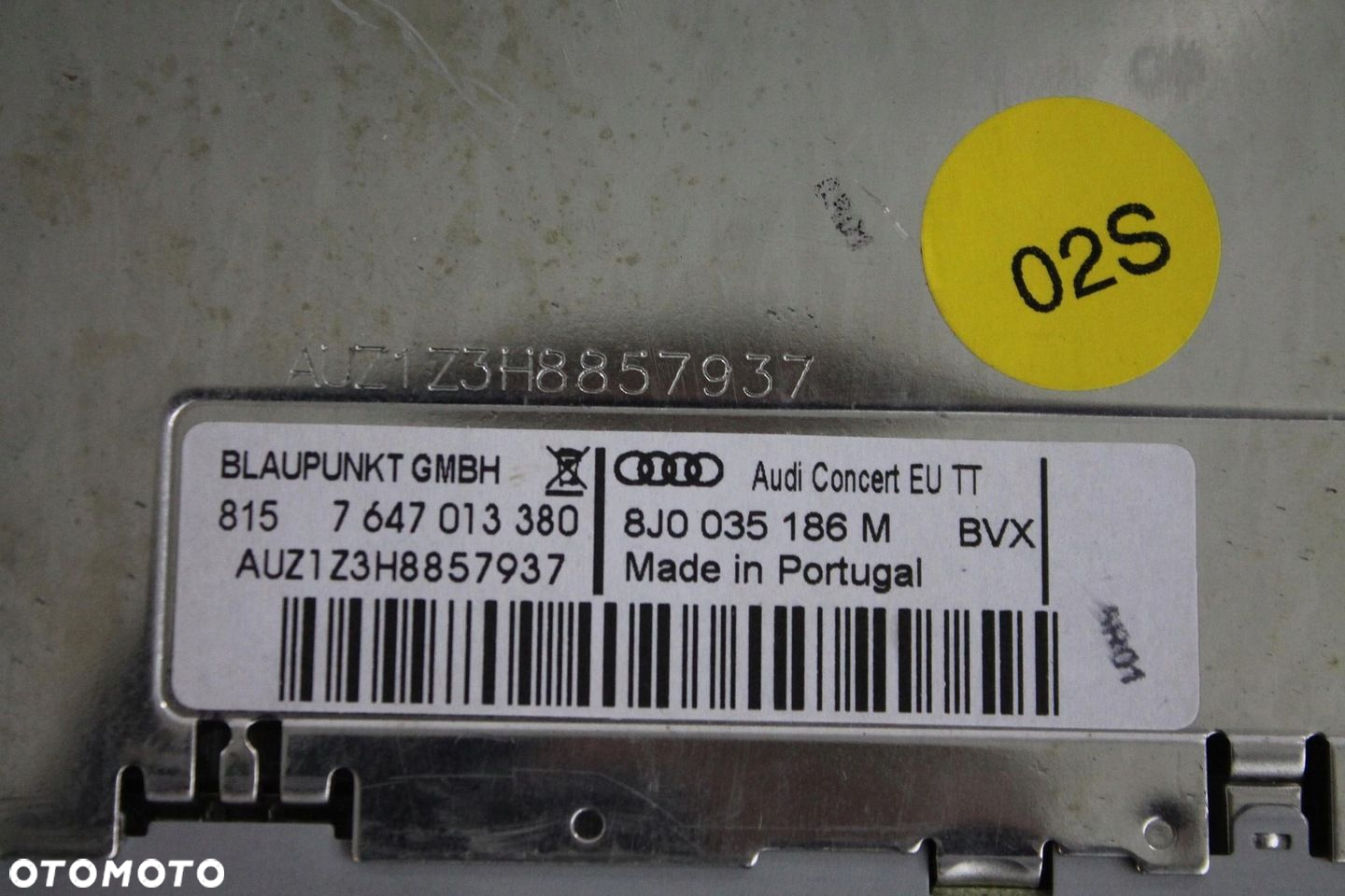 RADIO AUDI CONCERT FABRYCZNE 8J0035186M AUDI TT 8J - 3