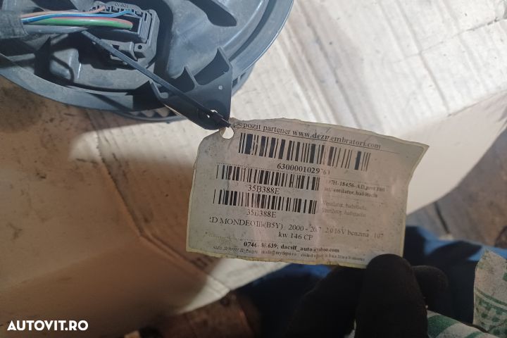 Ventilator aeroterma 107H18456AD Ford Mondeo MK3 [2000 - 2003] Sedan - 3