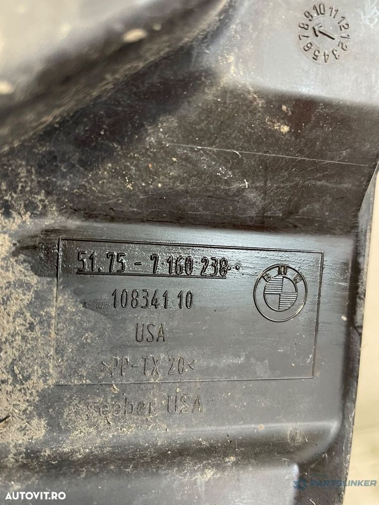Suport aparatoare noroi fata dreapta fata BMW X5 II E70 2006 - 2013 7160238 - 3