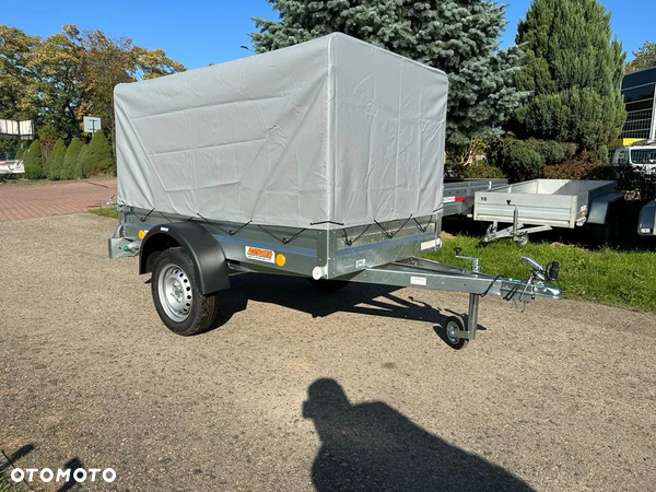 Neptun Przyczepa Neptun N7-202 202x114x30 ze stelażem i plandeką 80 cm 1 oś