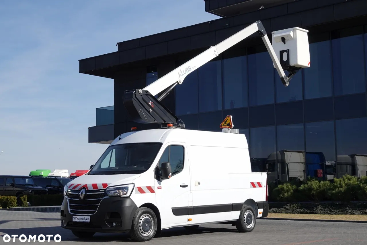 Renault MASTER / PODNOŚNIK KOSZOWY - 10 metrów / 2021 ROK / BLASZAK + WZWYŻKA / PO KONTRAKCIE SERWISOWYM / - 5