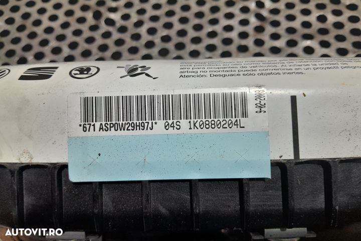 Airbag pasager 1K0880204L 1K0880204L Volkswagen VW Golf 5 [2003 - 200 - 4