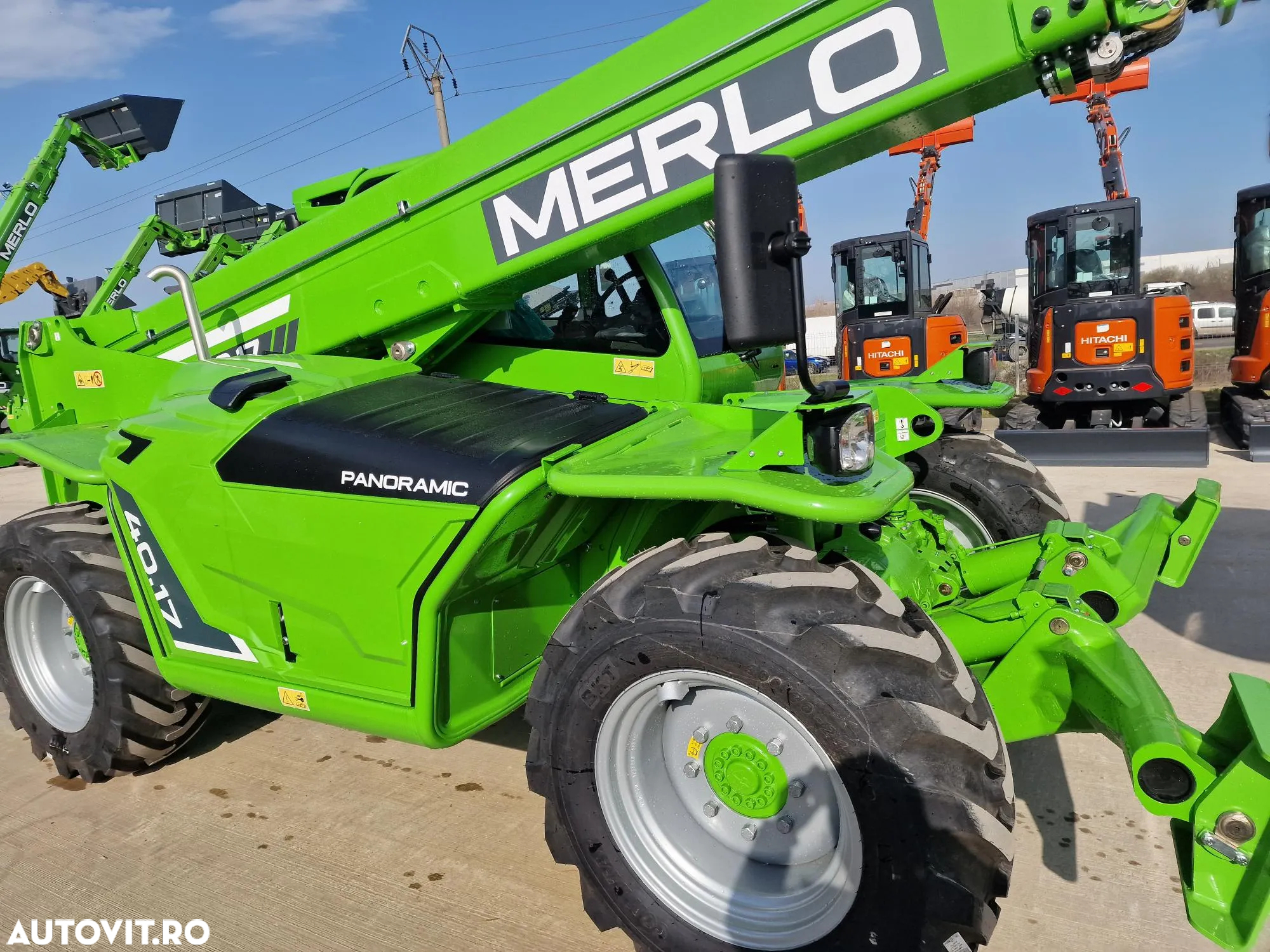 Merlo P40.17, inaltime ridicare 17m, ridica 4 tone primul tronson, Aer cond, garantie 1 an, posibilitate leasing 5 ani, produs in ITALIA, cale fata, cupa 1mc, furci PROMOTIE 103900 EUR+Tva - 16