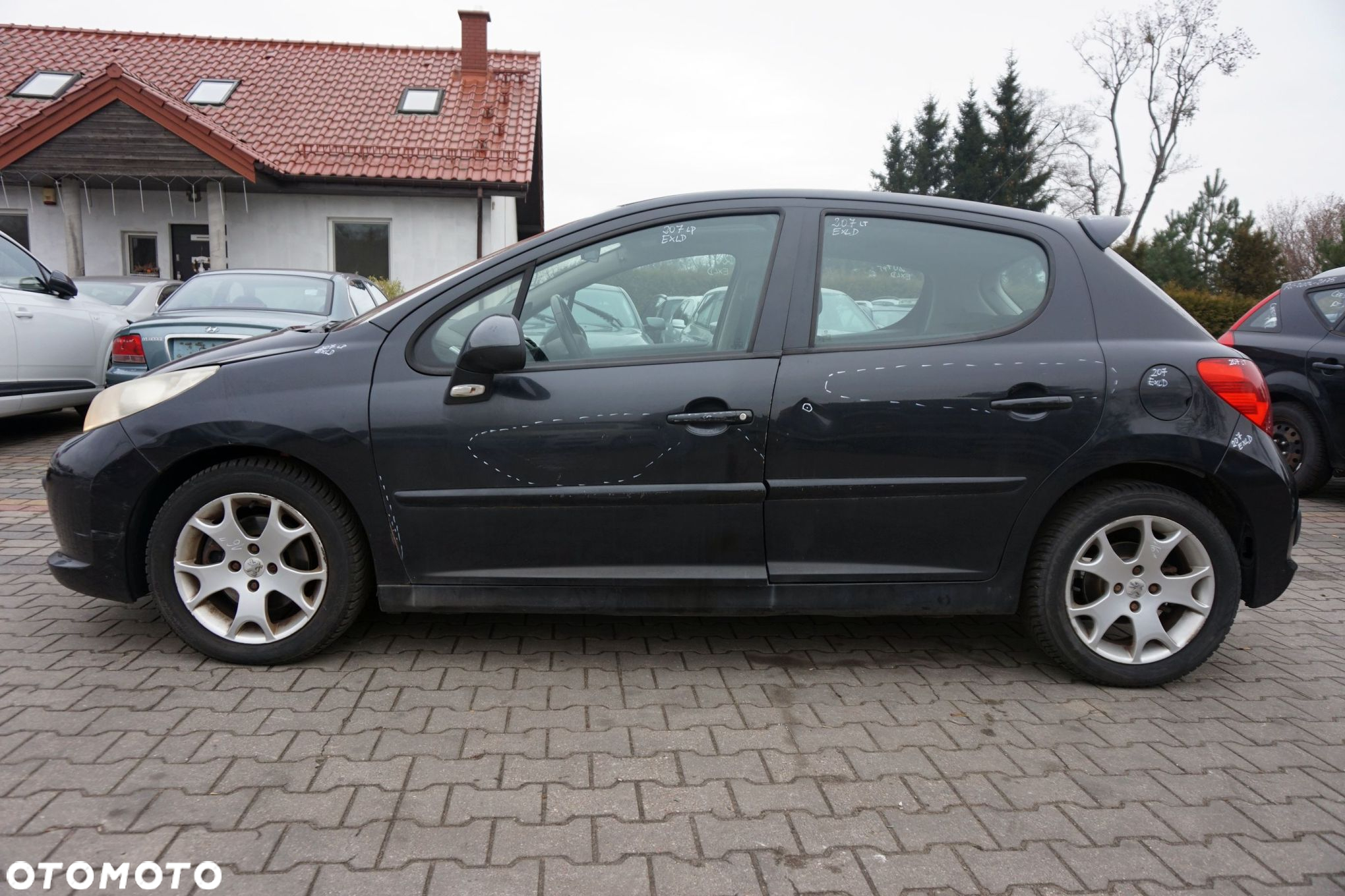 PEUGEOT 207  5D HB 2008 EXLD 1.6 VTI EP6 120KM 20CQ74 CZARNY na części - 2