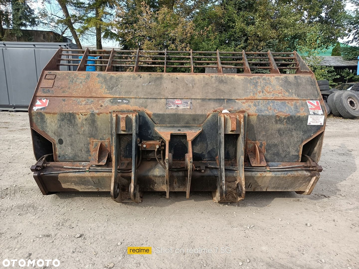 ŁYŻKA WYSOKIEGO GÓRNEGO WYSYPU DOOSAN DL 300 320 CM SZEROKA 5.8 m3 5800L - 6