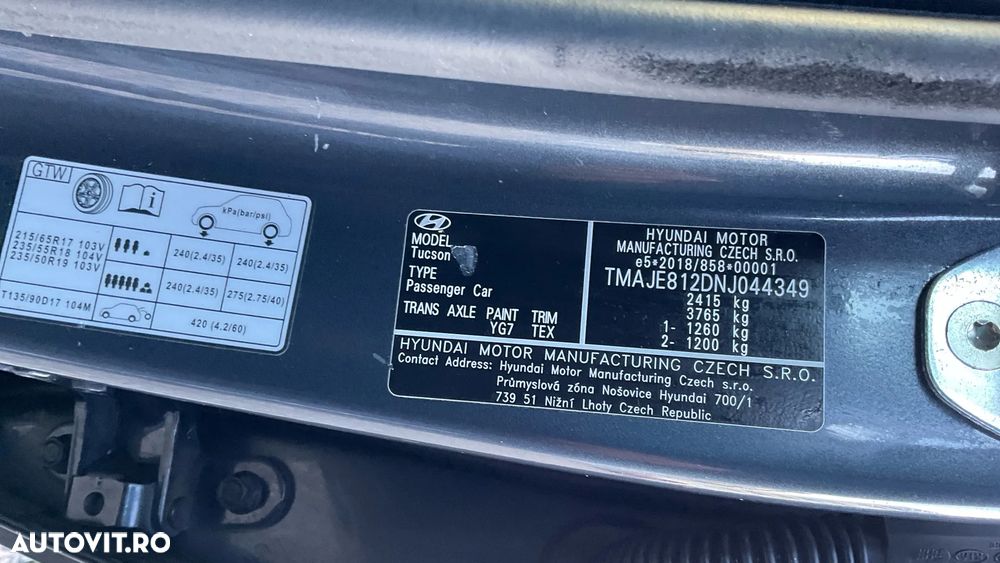 Hyundai Tucson PHEV 1.6 l 265 CP 4WD 6AT Luxury - 32