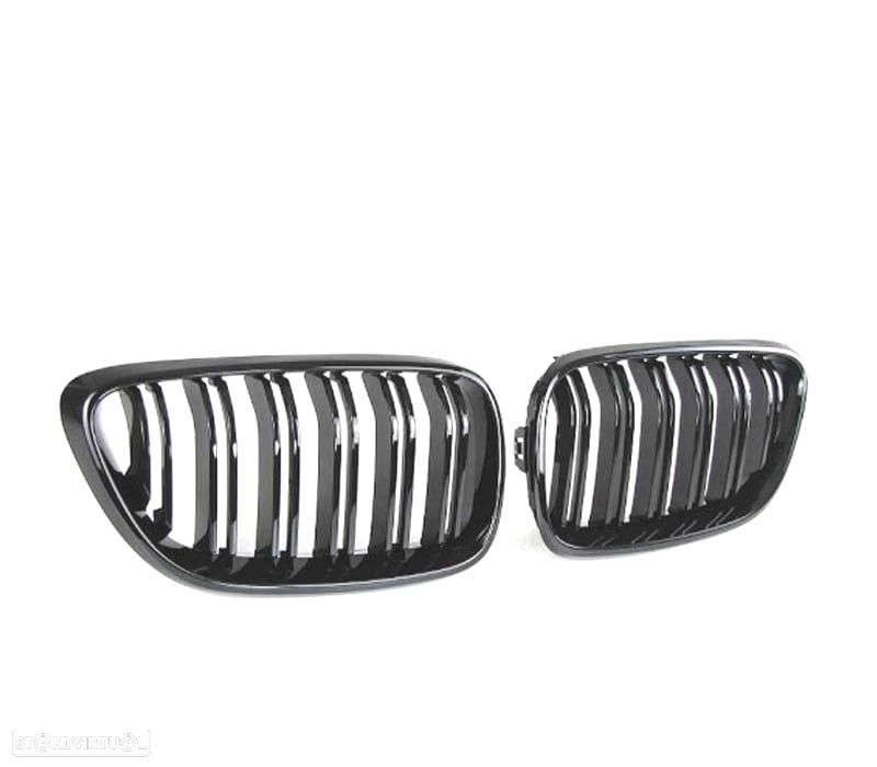 GRELHA FRONTAL BMW F22 F23 LOOK M2 PRETO BRILHANTE - 3