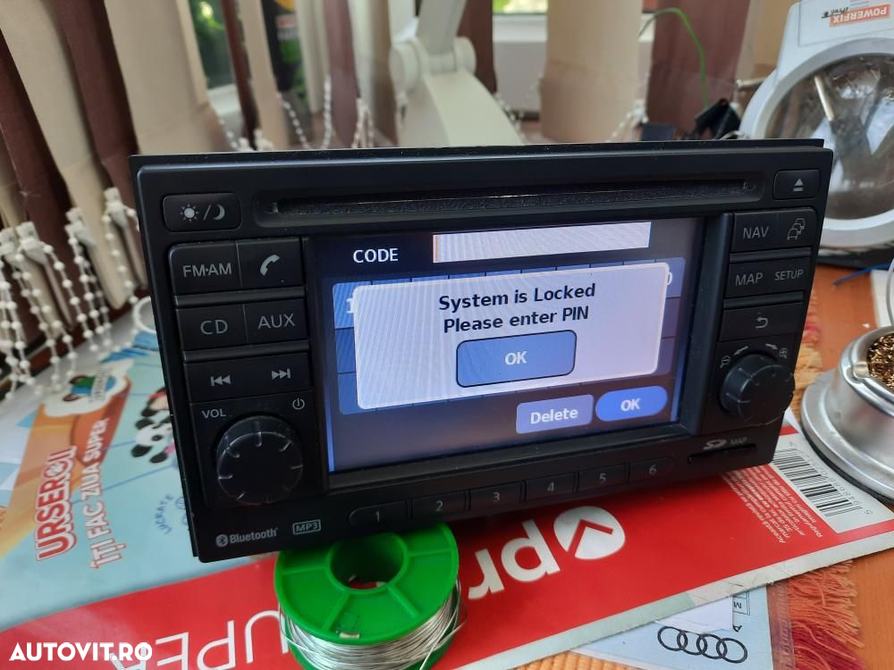 Decodare navi , Radio pin safe unit locked - 10