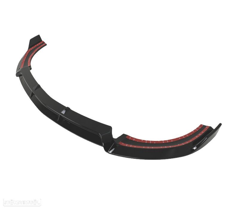 SPOILER FRONTAL MERCEDES CLASE E W213 16-20 LOOK SPORT PRETO BRILHANTE - 6