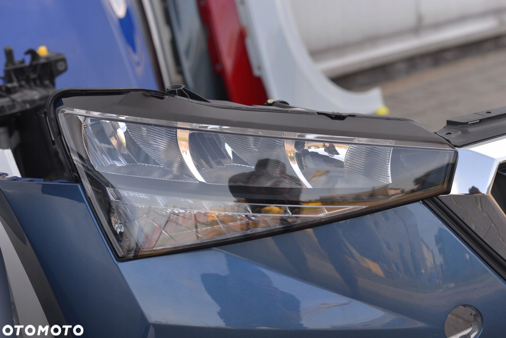 MASKA ZDERZAK GRILL BŁOTNIK LAMPA H7 XENON LED PAS BELKA SKODA SCALA - 13