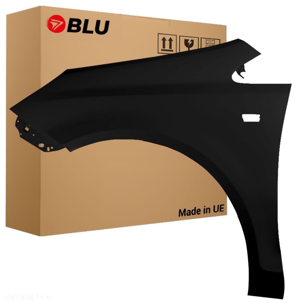 BLU Błotnik OPEL CORSA D lewy przód 2006-2014 ocynk surowy do lakierowania - 1