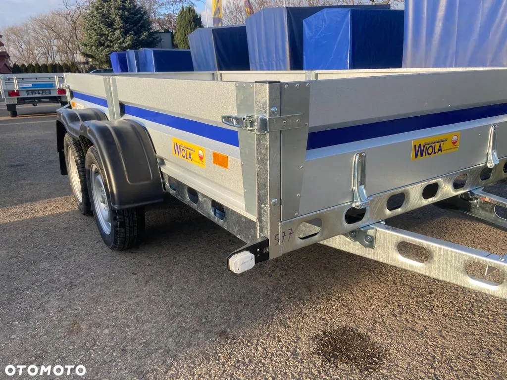 Wiola Przyczepa Wiola Silezia+ 292x142x38 2 osie DMC 750kg mocna spawana rama - 9