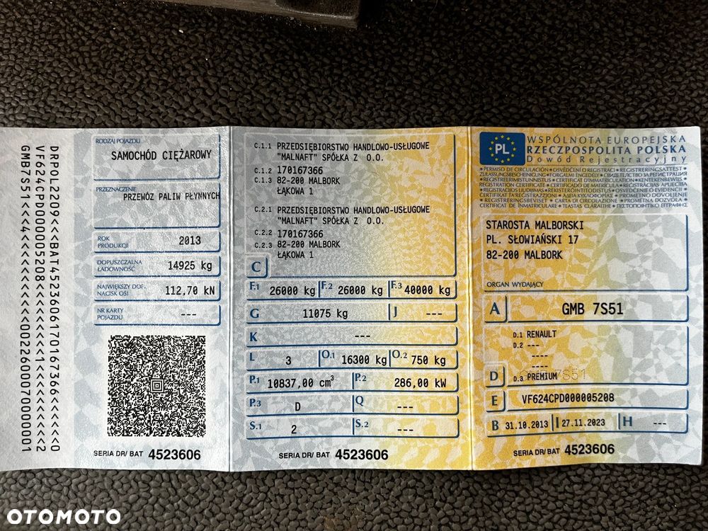 Renault PREMIUM 380 6x2   DXI 11 - 16