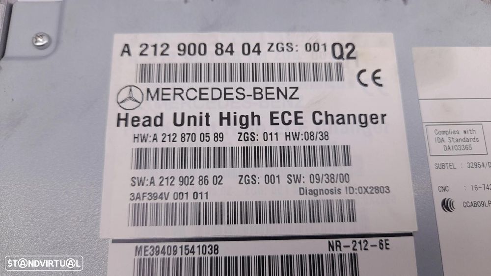 Rádio / auto-rádio MERCEDES-BENZ Classe E Carrinha (S212) - 4