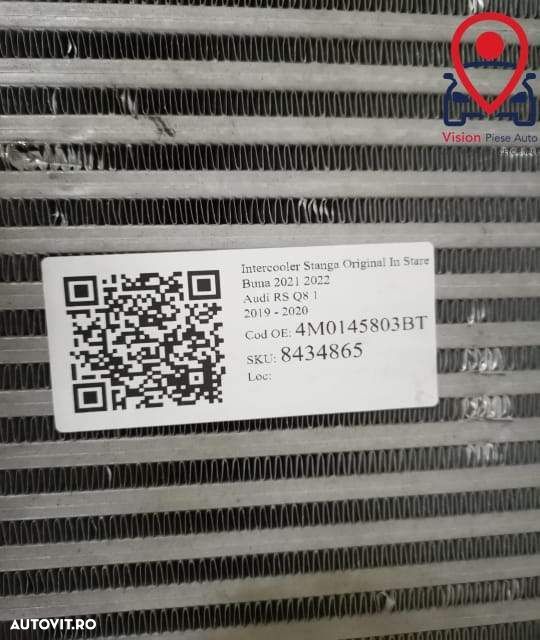 Intercooler Stanga Original In Stare Buna 2021 2022 Audi RS Q8 1 2019 - 7