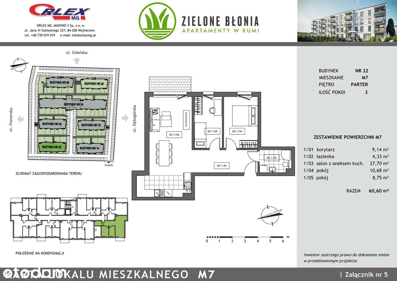 Mieszkanie Zielone Błonia Rumia Etap III