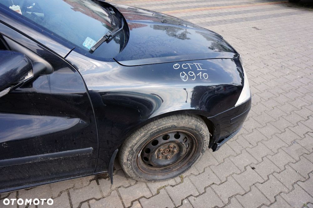 MASKA ZDERZAK BŁOTNIKI LAMPY OCTAVIA II 1Z3 9910  SKODA 2004-2008 CZARNY PRZÓD KOMPLETNY - 16
