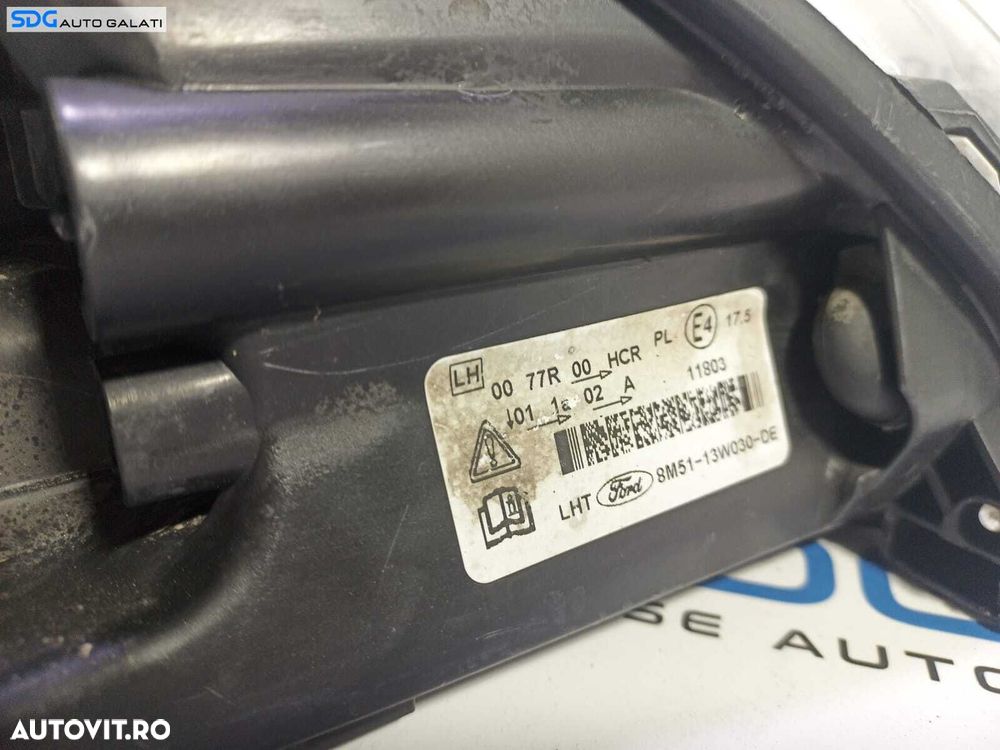 Far Stanga FARA Xenon Ford Focus 2 FL Facelift 2007 - 2011 Cod 8M51-13W030-DE [L1513] - 4