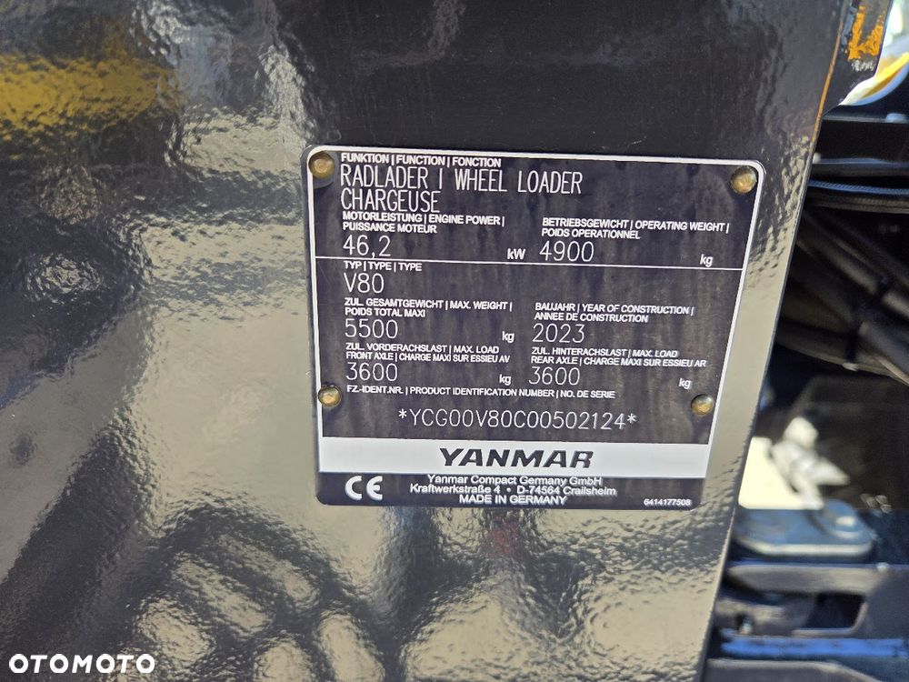 Schaeff Ładowarka Kołowa SCHAEFF TEREX YANMAR TL80 V80 - 7