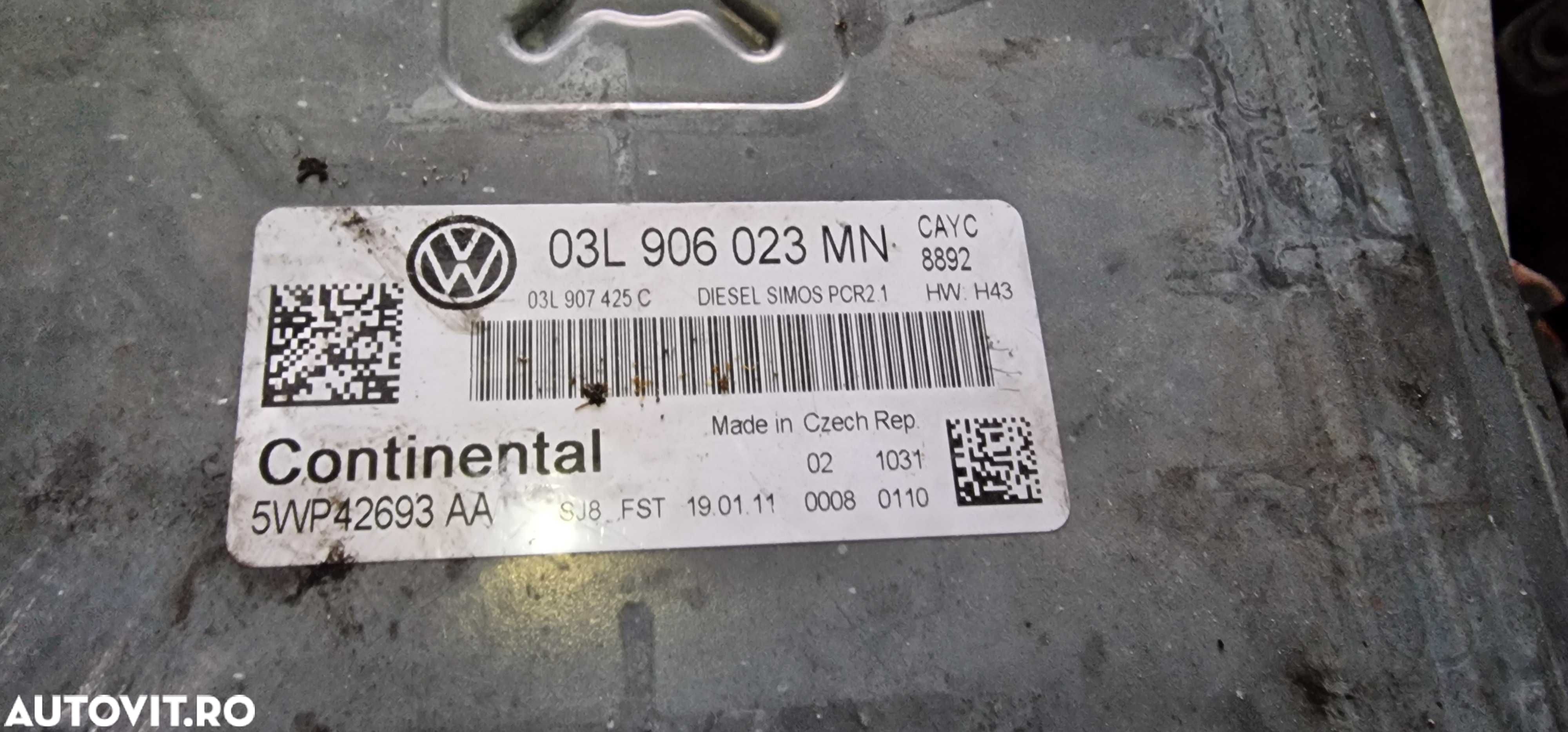 Calculator Motor Vw Skoda 1.6 tdi CAYC cod 03L906023MN - 1