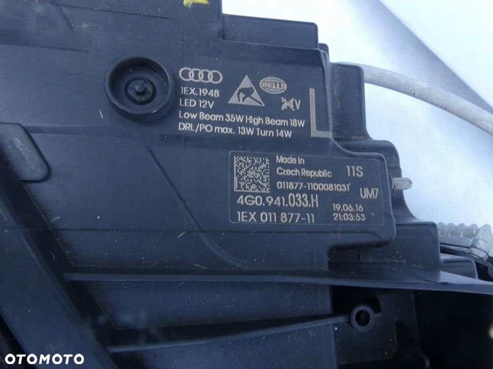 dw audi a6 c7 lift zderzak 4 pdc maska błotniki full led pas przód ls9r - 8