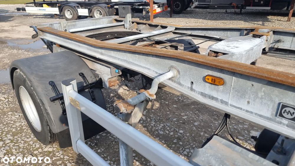 Huffermann 24.500zł netto PRZYCZEPA HAKOWIEC DO KONTENERÓW DO ZŁOMU RAMA OCYNK ROK OPONY 80% ST.BDB MOŻLIWOŚĆ TRANSPORTU - 3