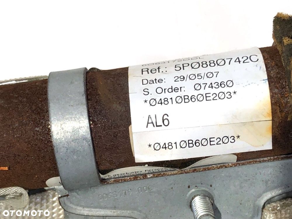 KURTYNA POWIETRZNA PRAWY  SEAT ALTEA (5P1) 2004 - 2022 1.6 LPG 75 kW [102 KM] Benzyna / gaz - 3