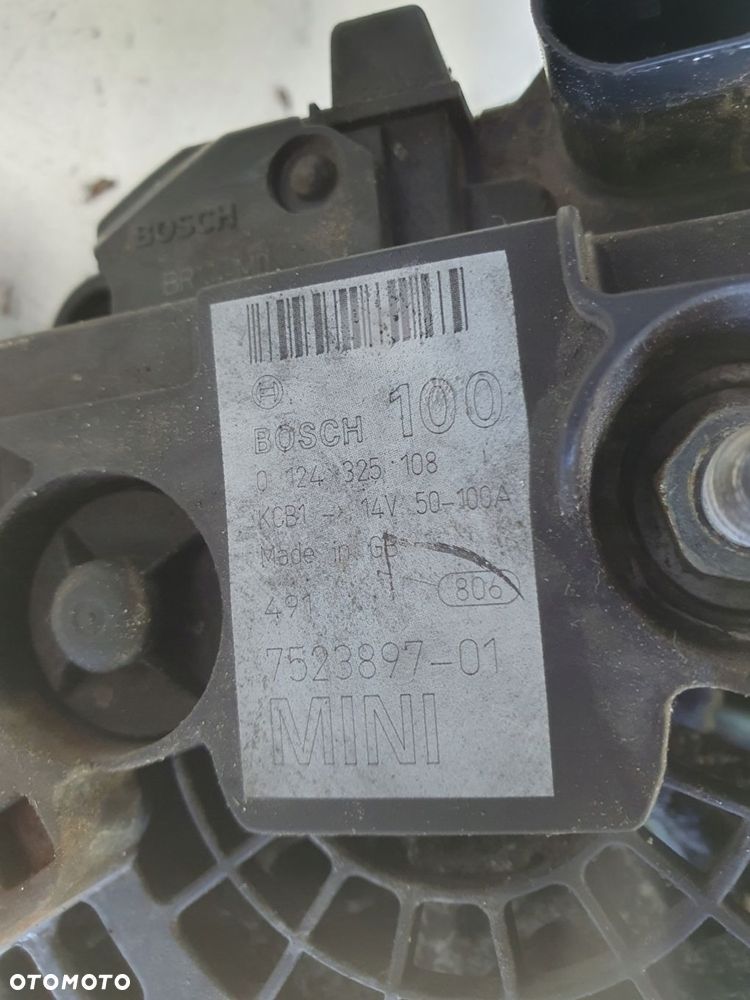 ALTERNATOR Mini One R50 R53 1.6 16V _ 100A 0124325108 bosch - 2