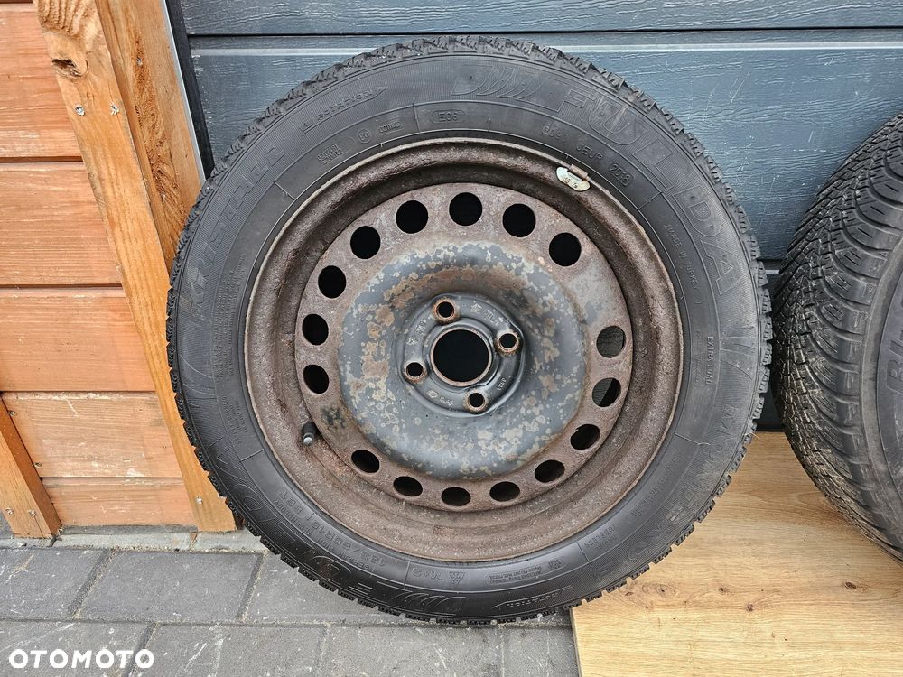 KOŁA FELGI STALOWE OPONY 185/60 R 15 OPEL ASTRA G H MERIVA A CORSA D 4x100 ET43 WIELOSEZON - 2