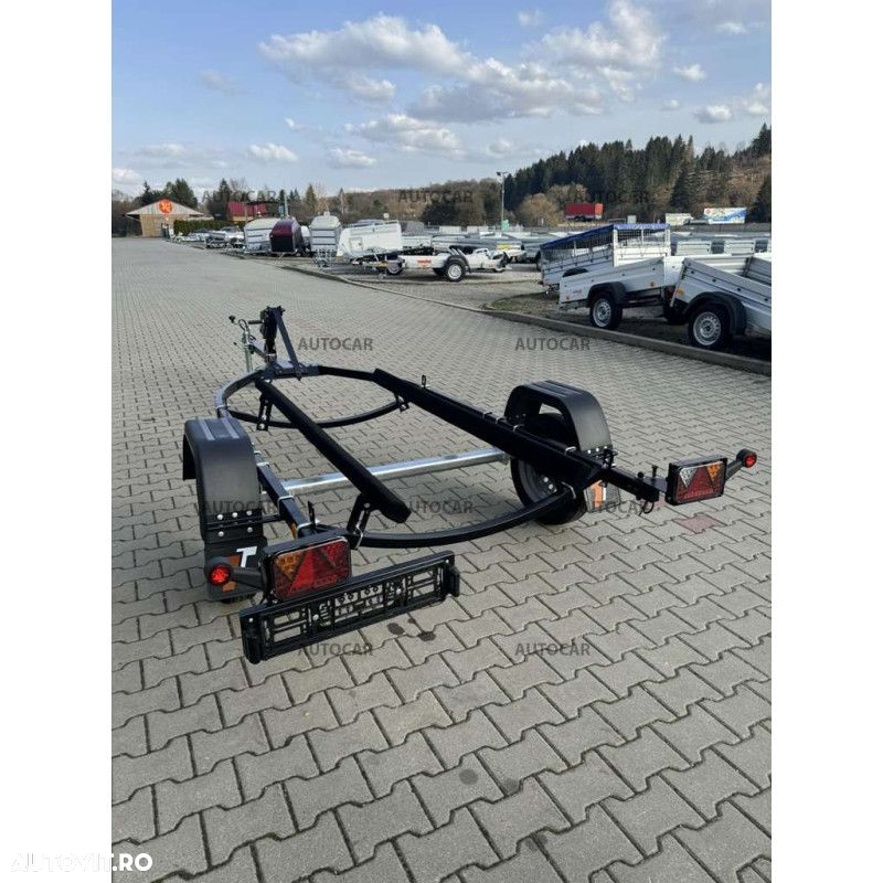 Autocar Remorca transport scuter nefranata cu o singura axa P750-skuter Lux - 4